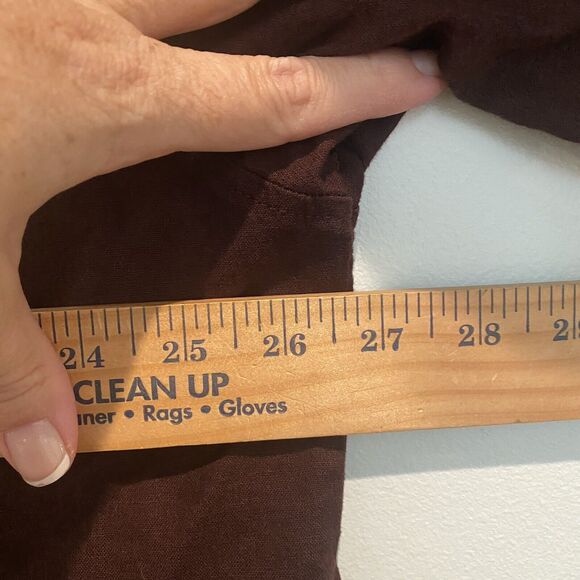 Southpole Linen Blend Shirt Men's XL Brown Long Sleeve Button Up Vtg Y2K EUC - Picture 10 of 12